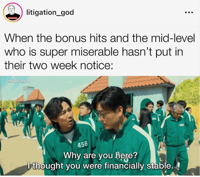 IG meme about bonuses